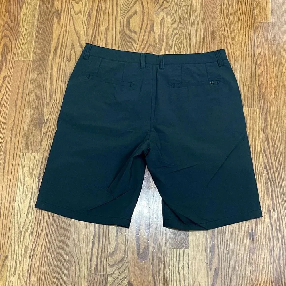 Travis Mathew Black Flat Front Golf Shirts. Size 36.